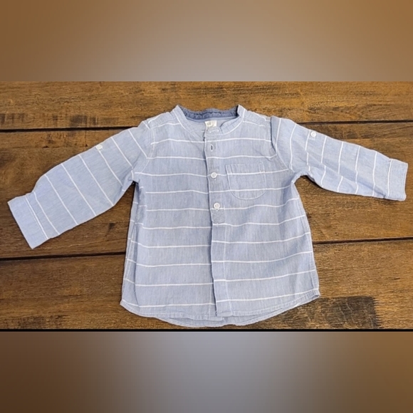 Boys Dress Pants, 2 Blue Vests, Blue Long Sleeve Shirt - Picture 4 of 5